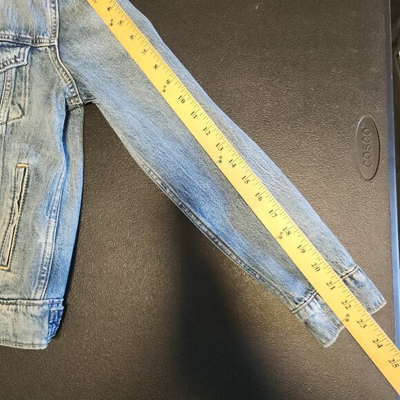 Lucky Brand Tomboy Trucker Denim Jacket Blue Womens Medium Retail $99 NWT - Picture 15 of 15